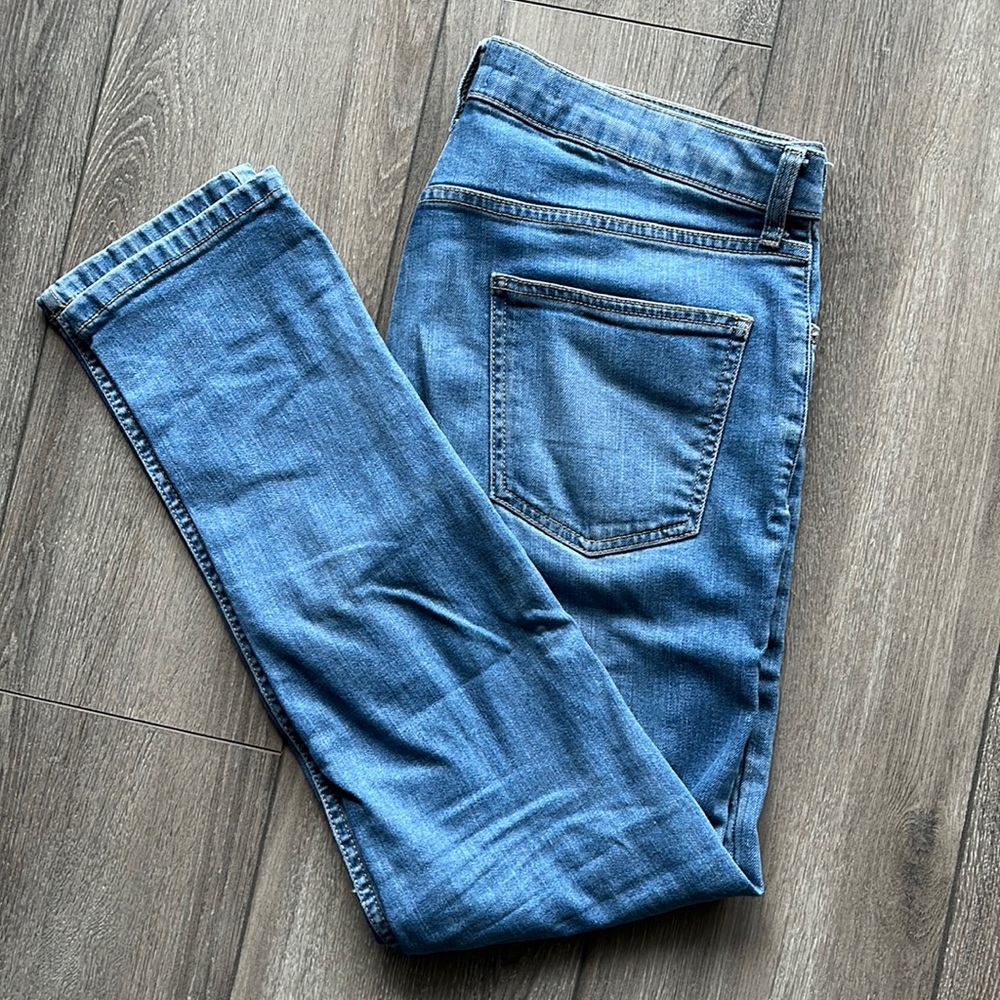 TOPMAN | Men’s Blue Skinny Stretch Jeans